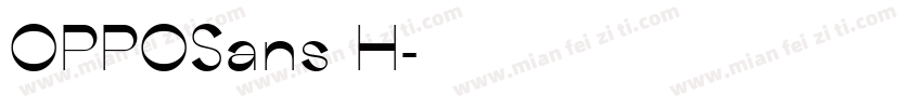 OPPOSans H字体转换